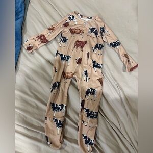 Cow Print Kids One Piece